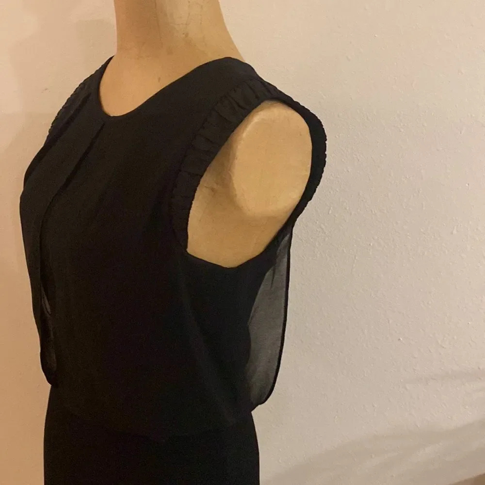 Sandro Paris FR sz 1 US sz S black mini dress zip back excellent pre owned cond - Picture 3 of 9
